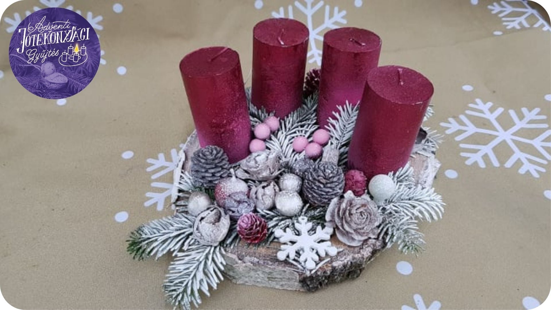 Adventi koszorúkkal is gyűjtenek a családszervezetek